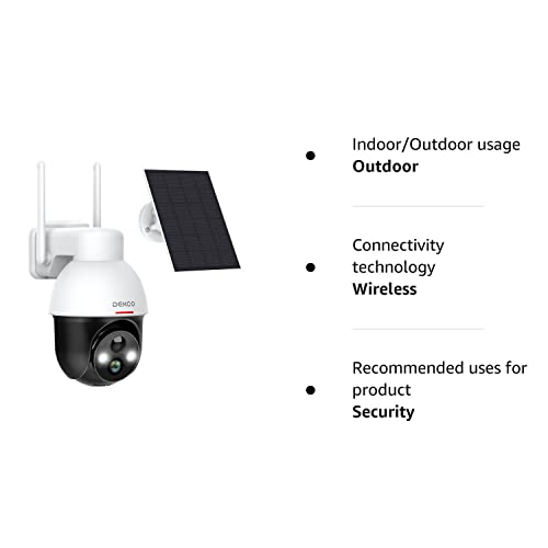 Wireless Solar Security Camera with Motion Detection