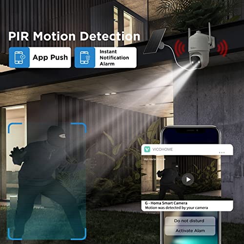 360° Wireless Solar Security Camera with AI Detection