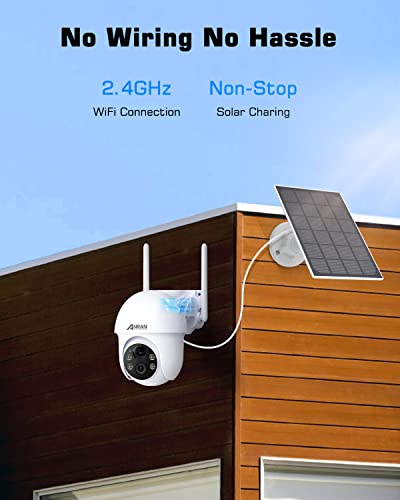 ANRAN Solar Security Camera with 360° View and AI