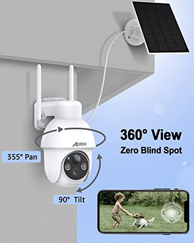 ANRAN Outdoor Solar 2K Security Camera: Smart, Wireless