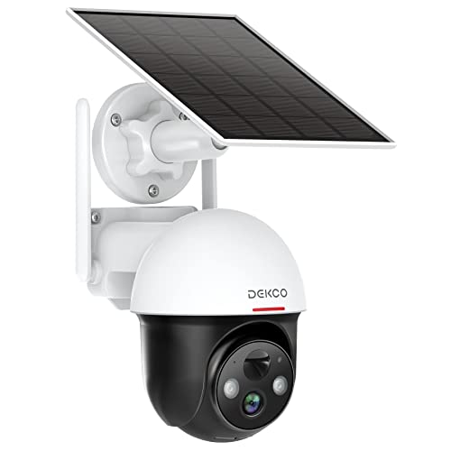 DEKCO Wireless Solar Security Camera with Spotlight