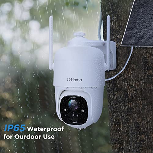 360° Wireless Solar Security Camera with AI Detection
