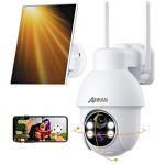 Solar Security Camera with 360° View and Siren