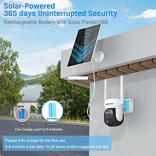 Wireless Solar Security Camera with 2K Quality