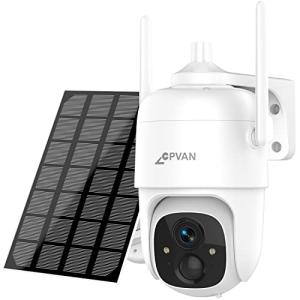 Solar Powered 2K PTZ Security Camera with Night Vision