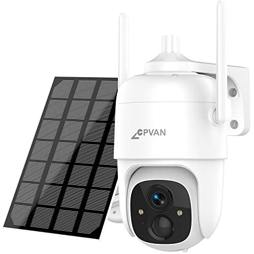 Solar-powered Security Camera with Night Vision and Motion Detection