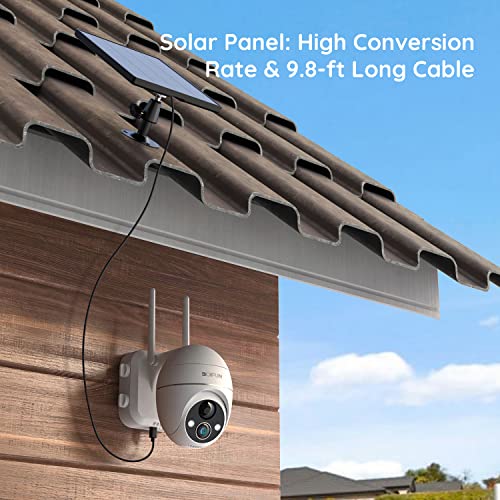 Wireless Solar Security Camera with Color Night Vision
