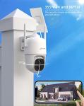 Solar Powered 2K PTZ Security Camera with Night Vision