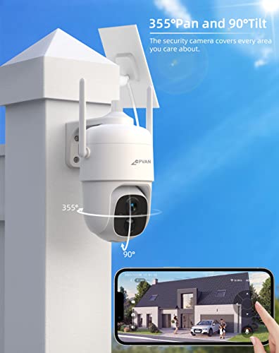Solar-powered Security Camera with Night Vision and Motion Detection