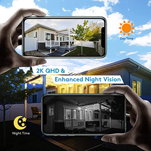 DEKCO Wireless Solar Security Camera with Spotlight