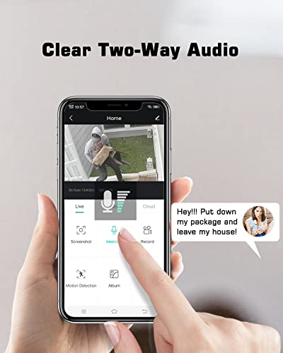 ANRAN Solar Security Camera with 360° View and AI
