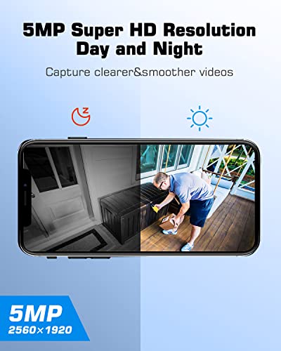 ANRAN Solar Security Camera with 360° View and AI