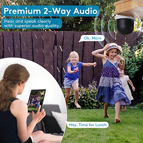 DEKCO Wireless Solar Security Camera with Spotlight