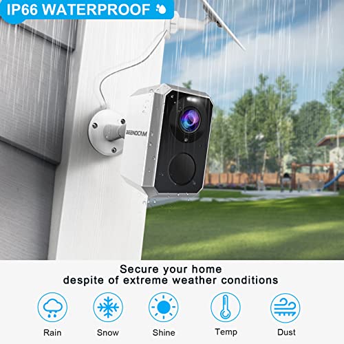 Wireless Solar Security Camera with Night Vision