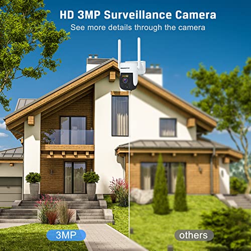 Wireless Solar Security Camera with 2K Quality