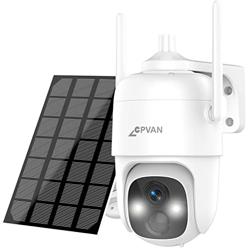 Solar-powered Security Camera with Night Vision and Motion Detection