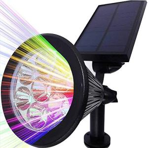 Solar Spotlights with 7 LED Colors - 320 Lumen