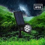 Solar Spotlights with 7 LED Colors - 320 Lumen