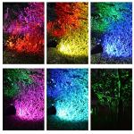 Solar Spotlights with 7 LED Colors - 320 Lumen