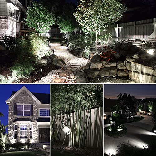 Cold White Solar Spotlights for Landscapes