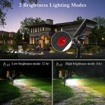 F-TECK 2-in-1 Solar Spotlights with Color Options