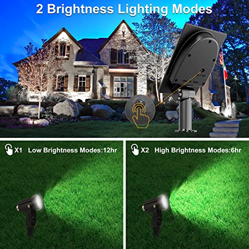 Cold White Solar Spotlights for Landscapes