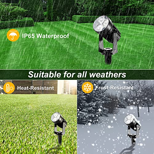Cold White Solar Spotlights for Landscapes