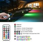 MEIHUA Pack of 3 Solar Garden Spotlights