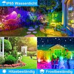 MEIHUA Pack of 3 Solar Garden Spotlights