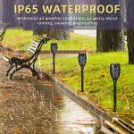 Hobubu Solar Flickering Flame Lights - 4 Pack