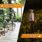 Hobubu Solar Flickering Flame Lights - 4 Pack