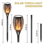 Hobubu Solar Flickering Flame Lights - 4 Pack