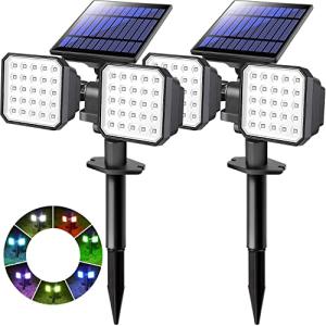 KASONIC Color Changing Solar Garden Lights - 2 Pack
