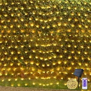 Solar Fairy Net Lights for Christmas Decor