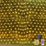 Solar Fairy Net Lights for Christmas Decor
