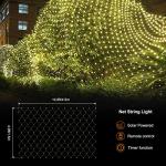 Solar Fairy Net Lights for Christmas Decor