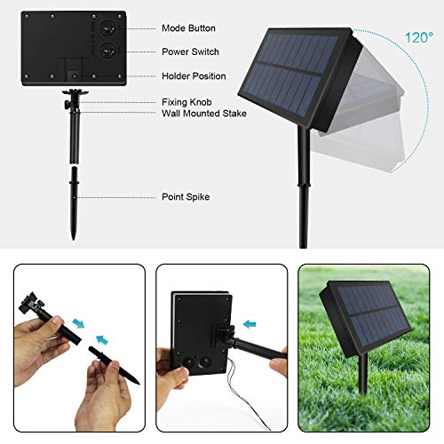 Remote Solar Fairy Lights for Outdoor Decor