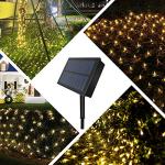 Solar Fairy Net Lights for Christmas Decor