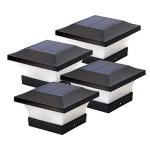 ILIKEPOW 4 Pack Solar Post Lights Waterproof
