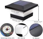 ILIKEPOW 4 Pack Solar Post Lights Waterproof
