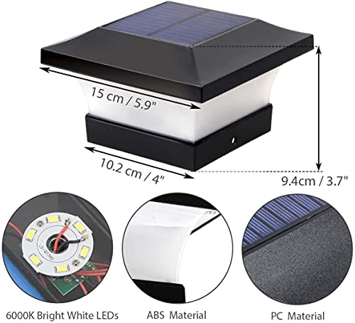 Solar Post Cap Lights for 4x4 Posts