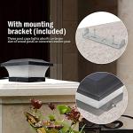 ILIKEPOW 4 Pack Solar Post Lights Waterproof