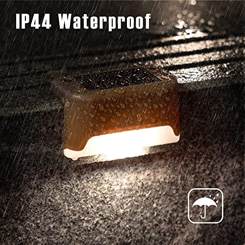 12 Pack of Waterproof Solar Deck Lights