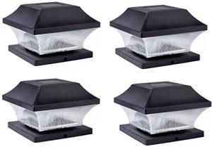 Rheme Solar Post Lights - 4 Pack for Gardens