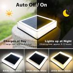 ILIKEDPOW 2-Pack Adjustable Solar Garden Post Lights