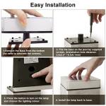 ILIKEDPOW 2-Pack Adjustable Solar Garden Post Lights