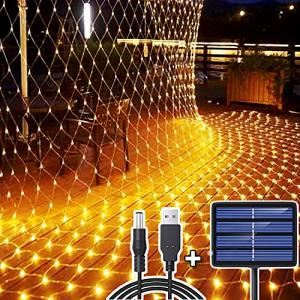 204 LED Solar Mesh Fairy Lights for Gardens