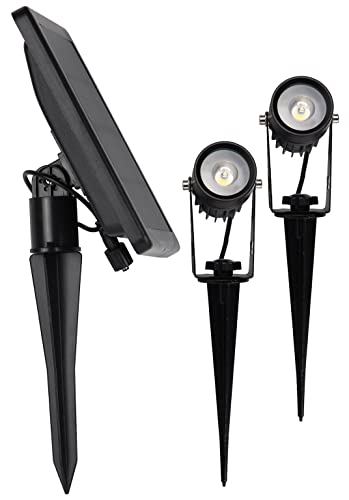 Warm White Solar Garden Spotlight with Twilight Sensor