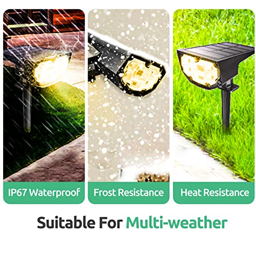 2-Pack of Waterproof Solar Landscape Lights