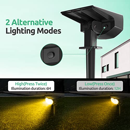 2-Pack of Waterproof Solar Landscape Lights